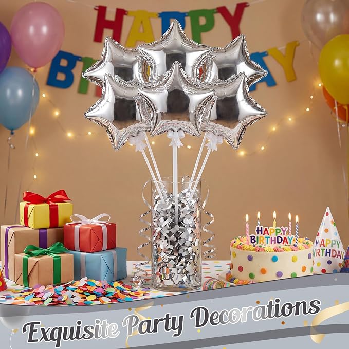 30 Pcs Mini Star Self Inflatable Balloons Bulk - Image 4
