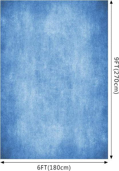 Light Blue Photo Backdrop Abstract Texture Photography Background 6x9ft | - Image 2