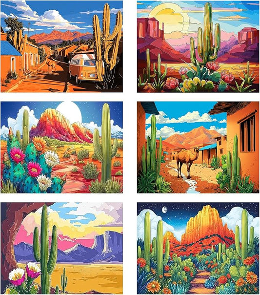 Leatrice 6 Pack Landscape Diamond Painting Kits by Leatrice20240713