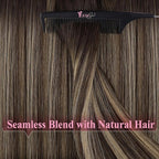 YoungSee Human Hair Tape in Extensions Brown Balayage Tape in Hair Extensions Real Human Hair 16 Inch Dark Brown Ombre Blonde Hair Extension Tapes in 20pcs Invisible Tapein Hair Extension 50g