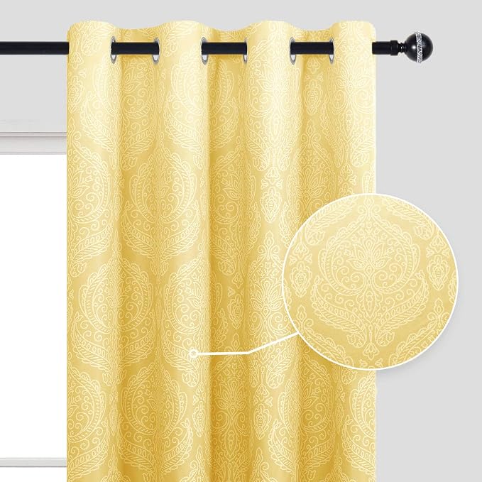 DWCN Ombre Blackout Curtains for Bedroom - Image 2