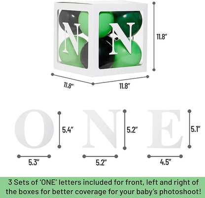 1st Birthday Balloon 'ONE' Boxes - Image 3