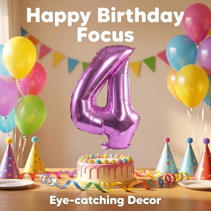 YPSelected 32 Inch Large Foil Helium Number Balloon Birthday Wedding Party 0-9 - Image 3