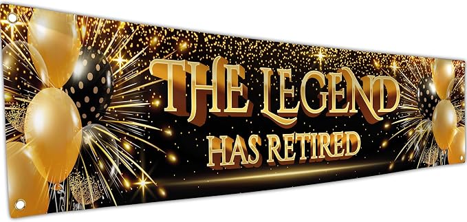 Happy Retirement Banner by Bravita