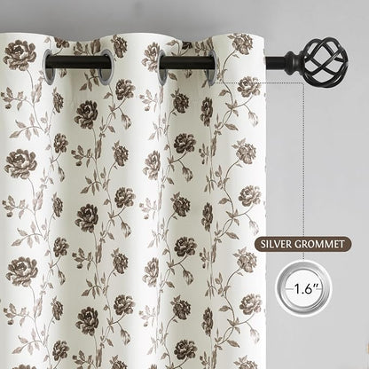 Beauoop Floral 100% Blackout Curtains - Image 9