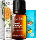 Gya Labs Orange Essential Oil - 0.34 Fl Oz - for Hair, Skin, Diffuser, Aromatherapy & DIY Candle Making Scent