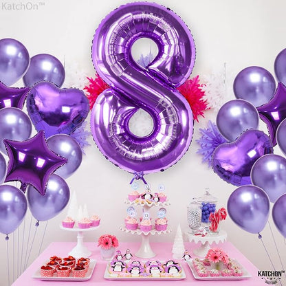 KatchOn Foil Purple 8 Balloon Number - Image 8