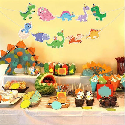 Hooqict Dinosaur Birthday Party Banner Dinosaur Birthday Party Decorations - Image 3
