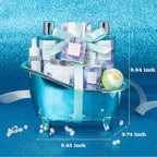 Bath and Body Basket Set Luxury EUCALYPTUS & Mint Spa Gift Basket for Women, Unique Bath Gift Baskets Gifts, Home Spa Kit Christmas Gifts for Women, birthday gift baskets for Dad Mother's Day