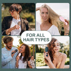 Mini Boar Bristles Hair Bursh, Travel Size Hair Brush for Women Men Kids, Protable Small Hair Brushes for Pockets Purses, Mini Hair Brush for Smooth Add Shine (1 Pack-Green)