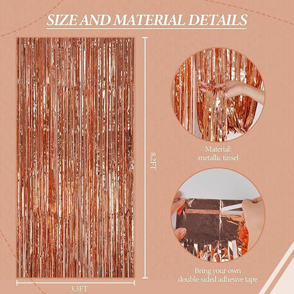 DECOCKRAT 3 Pack Foil Fringe Backdrop - Image 3