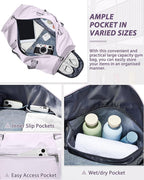 Gym Bag Womens,Travel Duffel Carry on Bag Sport Tote Bag Weekend Overnight Bag