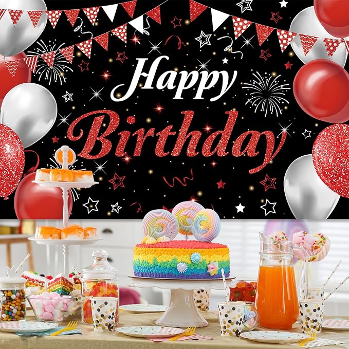 Happy Birthday Banner Decorations - Image 4