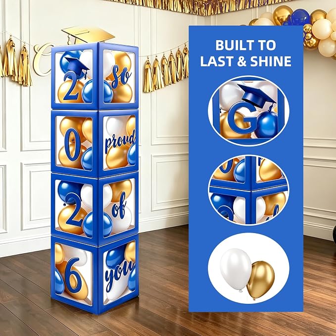 2026 Graduation Party Decoration Black Balloon Boxes - Image 5