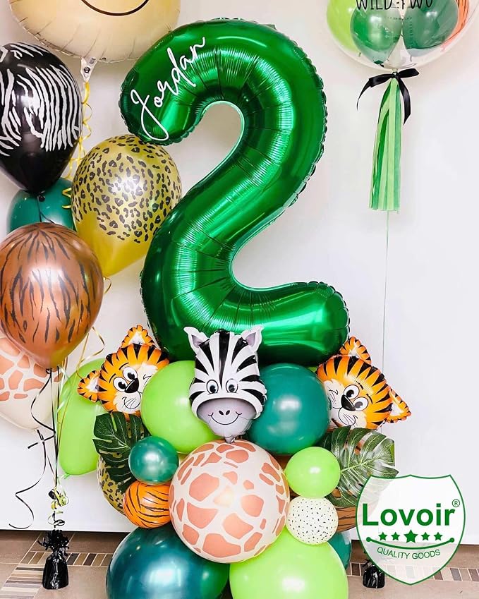 Dark Green 27 Number Balloons, 40 Inch Giant Number 27 Balloons Foil Mylar - Image 4