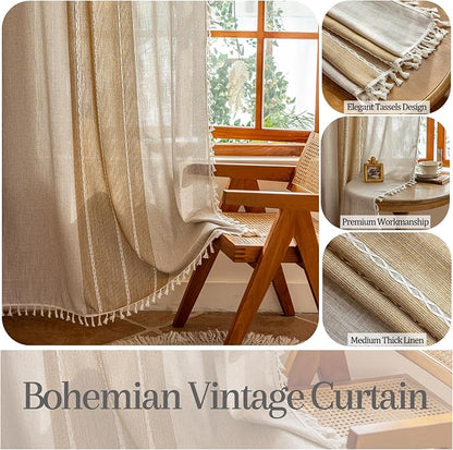 Sutuo Home Boho Curtains 90 inches - Image 2