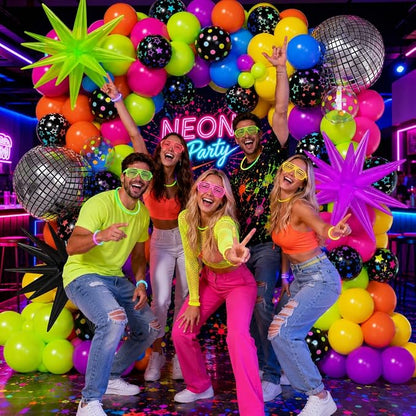 200Pcs Neon Balloons Garland Arch Kit - Image 5