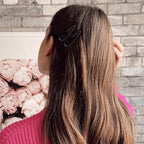 20 PCS Metal Snap Hair Clips Water Drop No Slip Barrettes for Women Bright Small Hair Clips For Thick And Thin Fine Hair,Black,1.97 x 0.5 In.