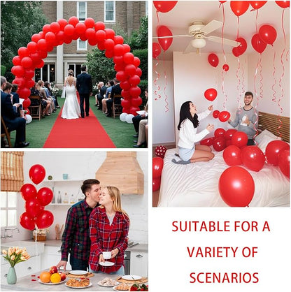 Red Balloons Red Birthday Decorations 10 Pack 36 inch Round Latex Balloons - Image 3