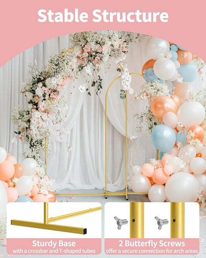 Pureegg Arch Backdrop Stand Set, 7.2 ft and 6 ft | Wedding, Baby Shower - Image 3