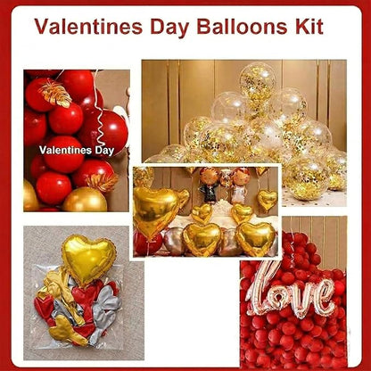 Valentines Day Balloons Kit, Rose Gold Pink Heart, 140 Pack | Happy Mothers Day - Image 4