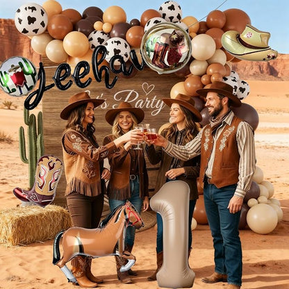 40 In Western Cowboy Balloons, My First Rodeo Birthday Decorations Boy | Wild - Image 5