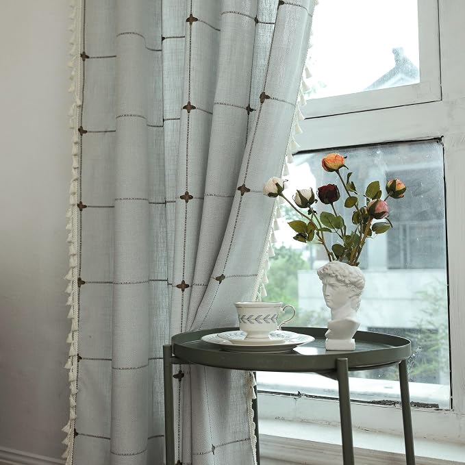 Sutuo Home Boho Curtains for Living Room Bedroom Office, Bohemian Drape Light - Image 4