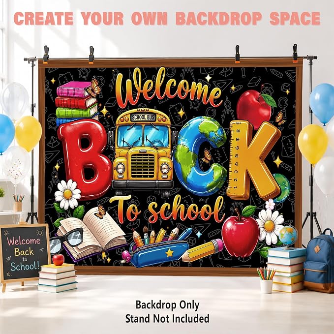 Custom Back to School Backdrop, Personalized First Day of School Photography - Image 6