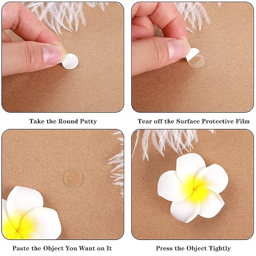 JANYUN 560 Pcs Clear Sticky Stickers Dots, 10mm Round Putty Sticky Tack | - Image 4