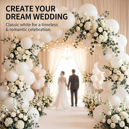 50pcs 12 Inch Helium Matte White Latex Balloons | Premium Quality White Balloons - Image 6