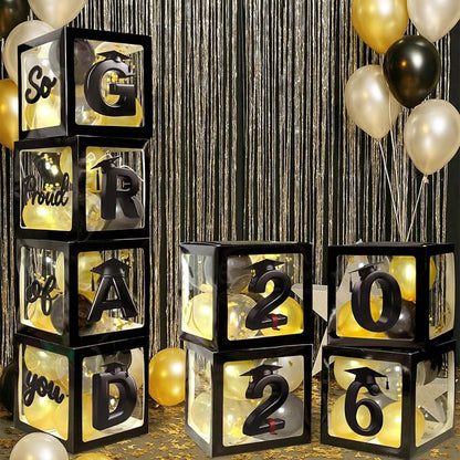 2026 Graduation Balloon Boxes Decorations, So Pround of You Decorations - Image 7