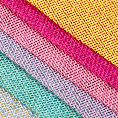 60 Flags Imitated Burlap Pennant Banner Pastel, Rainbow Flag Bunting, Party and - Image 3