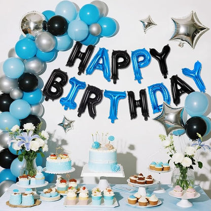 Happy Birthday Balloons Banner, Foil Balloon Personalized Name Letters Balloons - Image 3