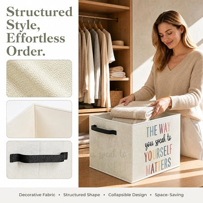 Inspirational Mental Health Classroom Storage Basket - Image 2