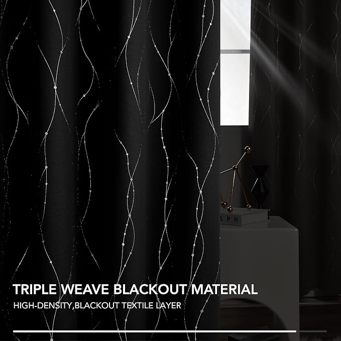 Deconovo Living Room Curtains 45 Inches Long, Thermal Insulated, Room Darkening - Image 9