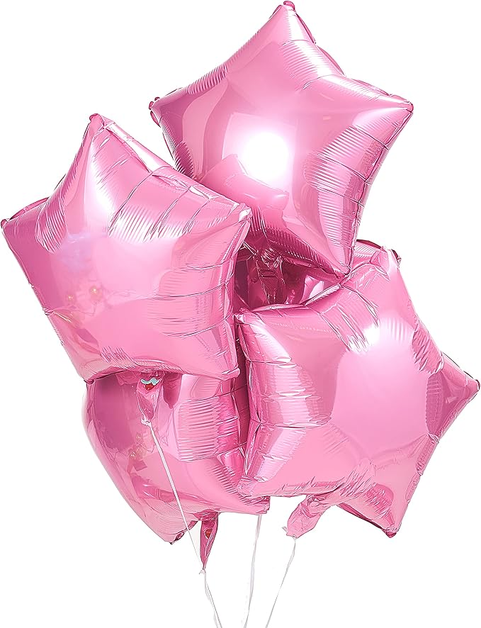 Light Pink Star Shape Foil Balloon - Image 2