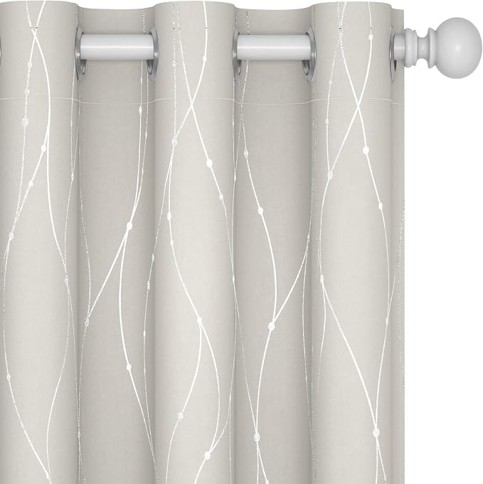 Deconovo Living Room Curtains 54 Inches Long, Thermal Insulated, Room Darkening by Unknown
