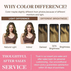 GOO GOO Clip in Hair Extensions Real Human Hair, Remy Human Hair Extensions Clip ins for Women, Natural Human Hair, 24inch 160g 7Pcs, 2/6/18 Balayage Brown to Dirty Blonde
