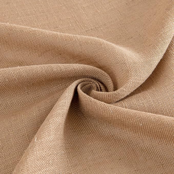 MIULEE Brown Linen Curtains 52x84 Inch - Image 8
