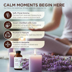Lavendar Essential Oil – Pure and Natural – Premium Grade for Home Diffusers, Aromatherapy, Massage and Humidifiers, 4 Fl. Oz