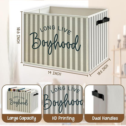 Boy Nursery Foldable Storage Bins Box - Image 5