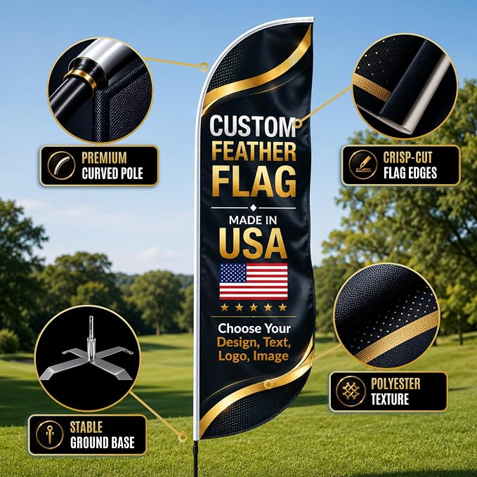 Custom Feather Flag by BCB Print - Image 5