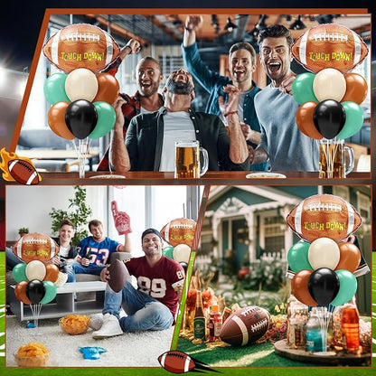Sumind 2 Set Football Table Centerpiece Balloon Stand Kit Football Foil - Image 5