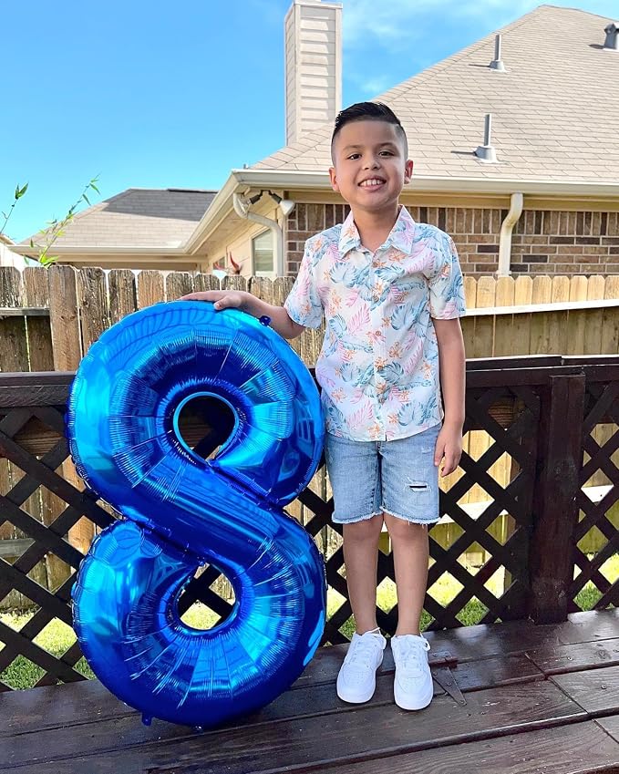 Navy Blue 8 Balloon - Image 8