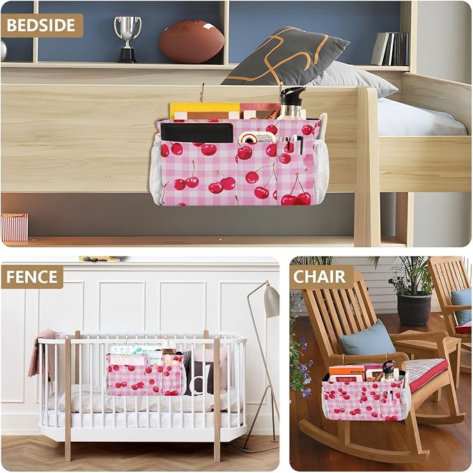 Bedside Caddy Hanging Bunk Bed Caddy Bed Organizer Hanging Pocket - Image 8