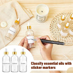 Tessco for you 20 Pack 3.4 oz Glass Dropper Bottles with Glass Eye Droppers for Essential Oils, Empty Oil Bottles with Funnel, Labels and Pipette for Hair Oils Perfume Cosmetic Travel(Amber)