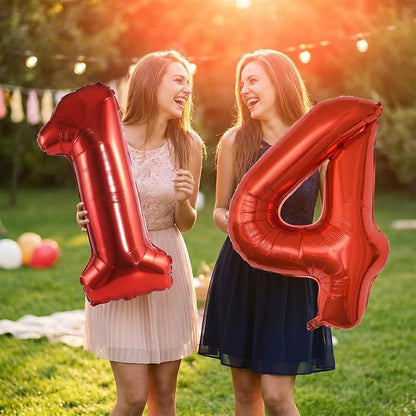 Number 14 Balloon Foil Mylar Balloons - Image 3