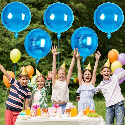 20 Pcs Blue Round Shaped Balloons, 18 Inch Round Foil Balloon, Giant Round - Image 7
