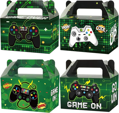 24 Pack Video Game Party Boxes Gamer Party Favor Candy Treat Bags Gaming by Tevxj