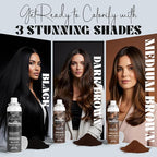 Herbishh Koloret Quick Root Touch Up Hair Color Spray Black (74.5g), Instant Gray & Black Root Cover Up, Temporary Hair Color Spray, Lightweight Non-Sticky Dye Mist, Travel Aerosol